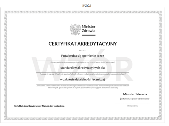 certyfikat akredytacyjny