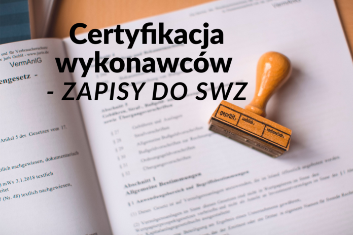 certyfikacja wykonawców